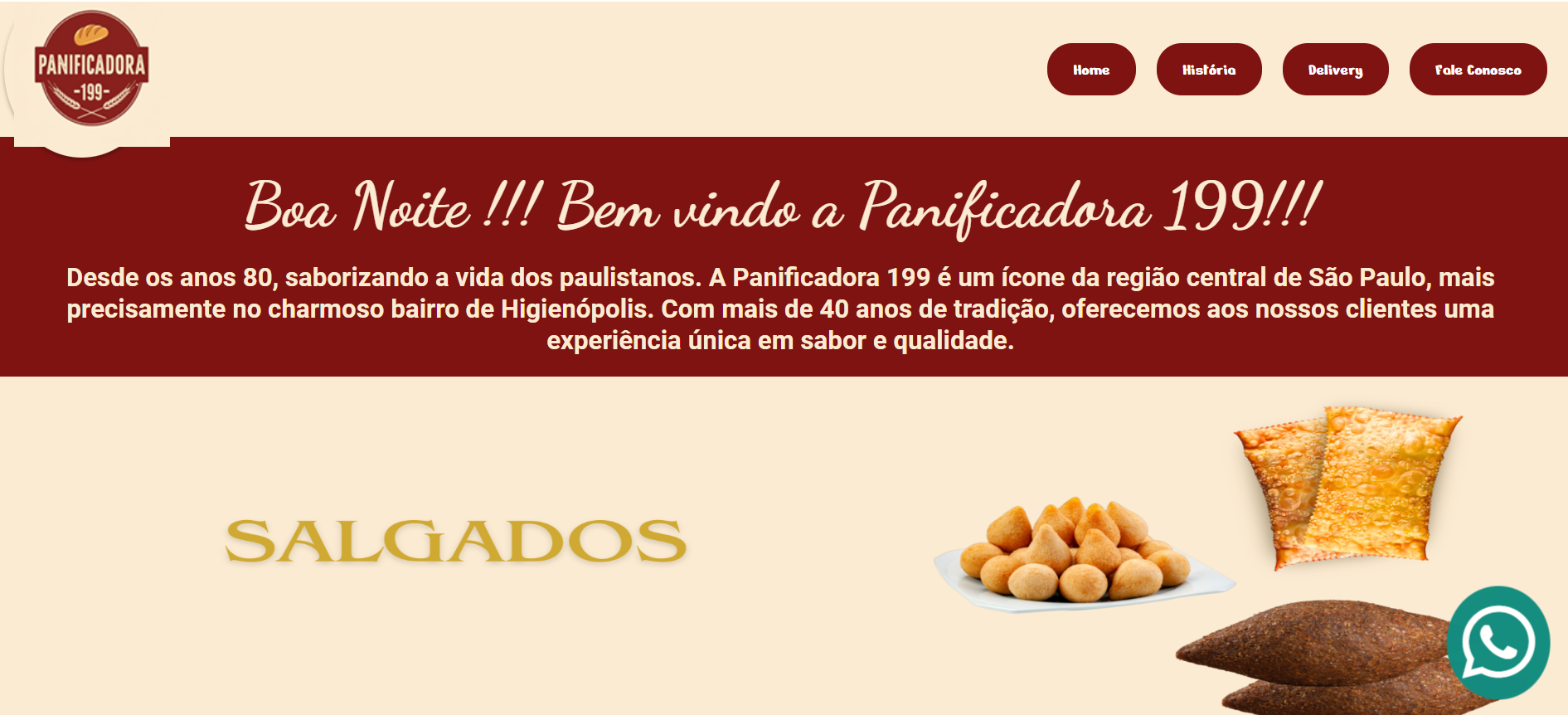 Imagem do Site com o Projeto